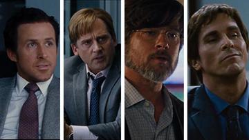 Ryan Gosling, Steve Carell, Brad Pitt, Christian Bale